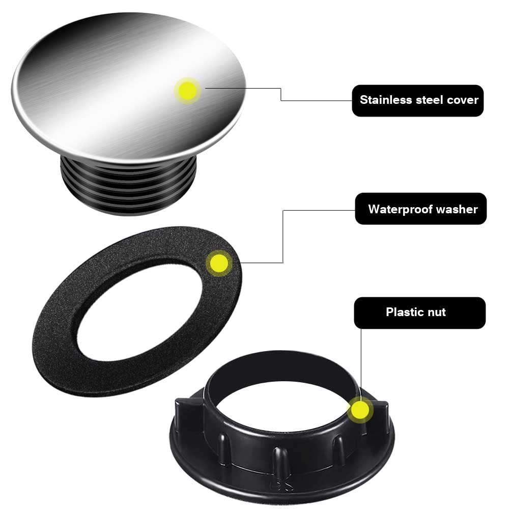 Amazon | シンクタップ穴カバー キッチン蛇口穴カバー つや消し